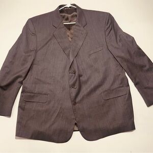 Oleg Cassini Mans Blazzer Gray Stripes Business Sports Coat